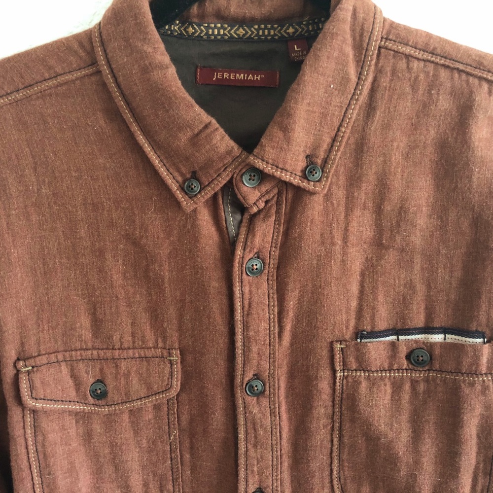 Jeremiah Brushed Twill Regular Fit Shirt